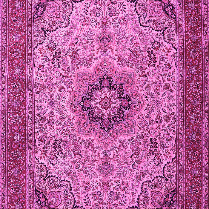 Medallion Pink Traditional Rug, tr385pnk