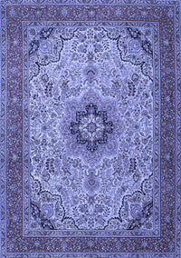 Medallion Blue Traditional Rug, tr385blu