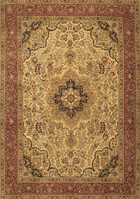 Medallion Brown Traditional Rug, tr385brn