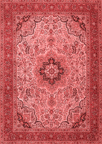 Medallion Red Traditional Rug, tr385red