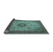 Sideview of Medallion Light Blue Traditional Rug, tr385lblu