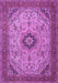 Medallion Purple Traditional Rug, tr385pur