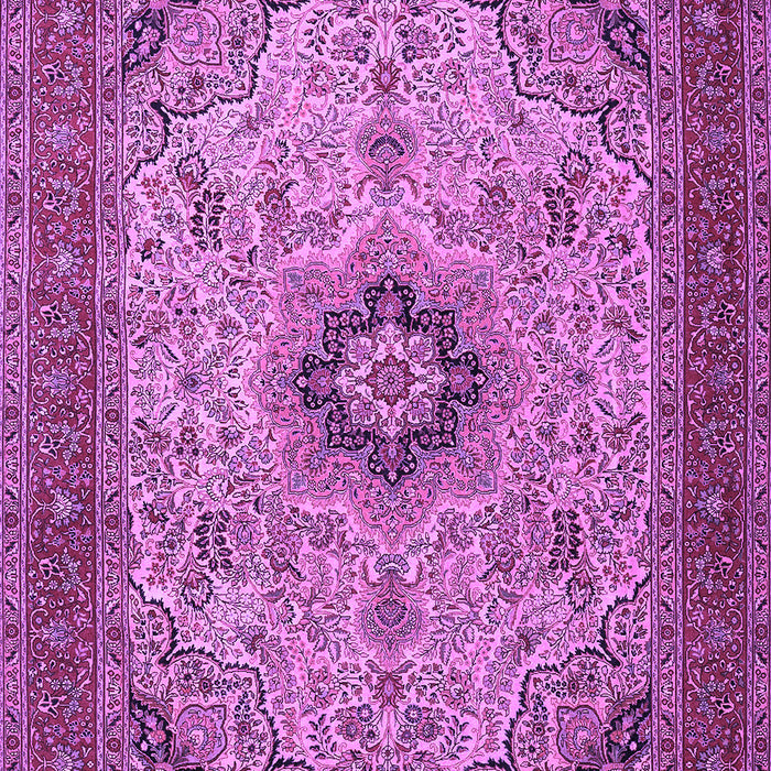 Medallion Purple Traditional Rug, tr385pur