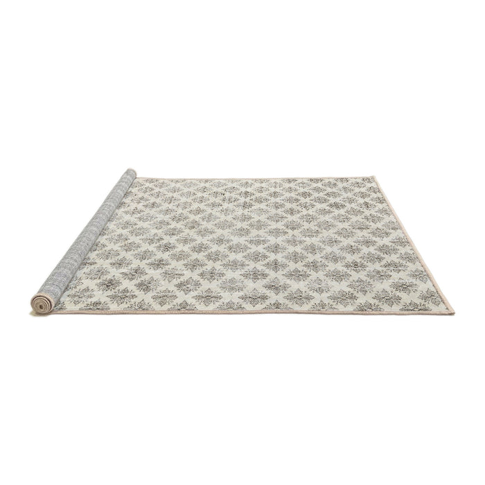 Sideview of Machine Washable Traditional Champagne Beige Rug, wshtr3860