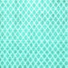 Square Trellis Turquoise Modern Rug, tr3860turq