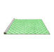 Sideview of Trellis Emerald Green Modern Area Rugs, wshtr3860emgrn