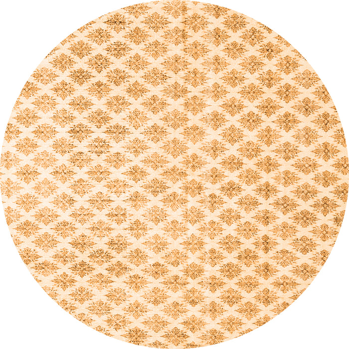 Square Trellis Orange Modern Rug, tr3860org