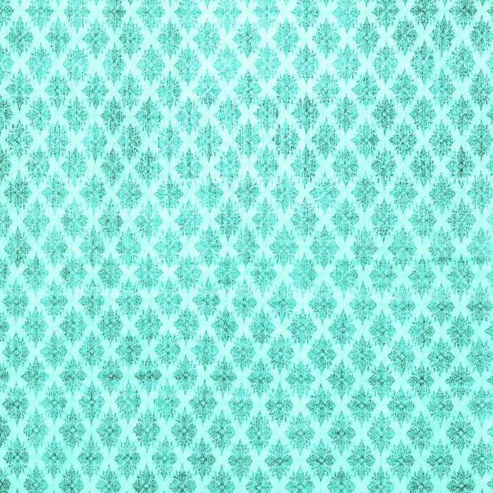 Square Trellis Turquoise Modern Area Rugs, wshtr3860turq