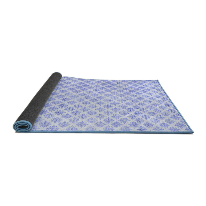 Sideview of Trellis Blue Modern Rug, tr3860blu