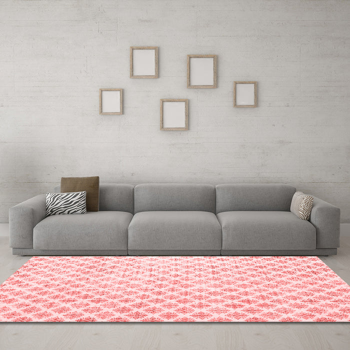 Modern Red Washable Rugs