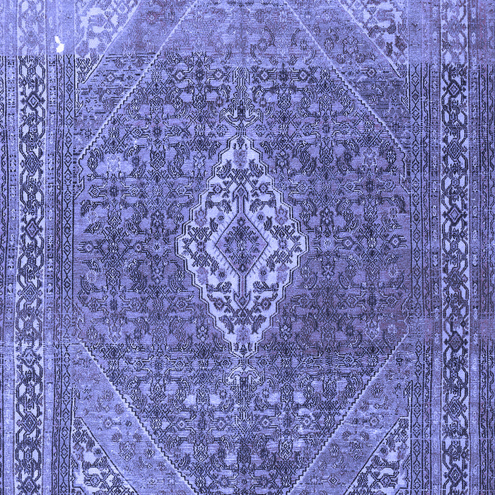 Medallion Blue Traditional Rug, tr3861blu