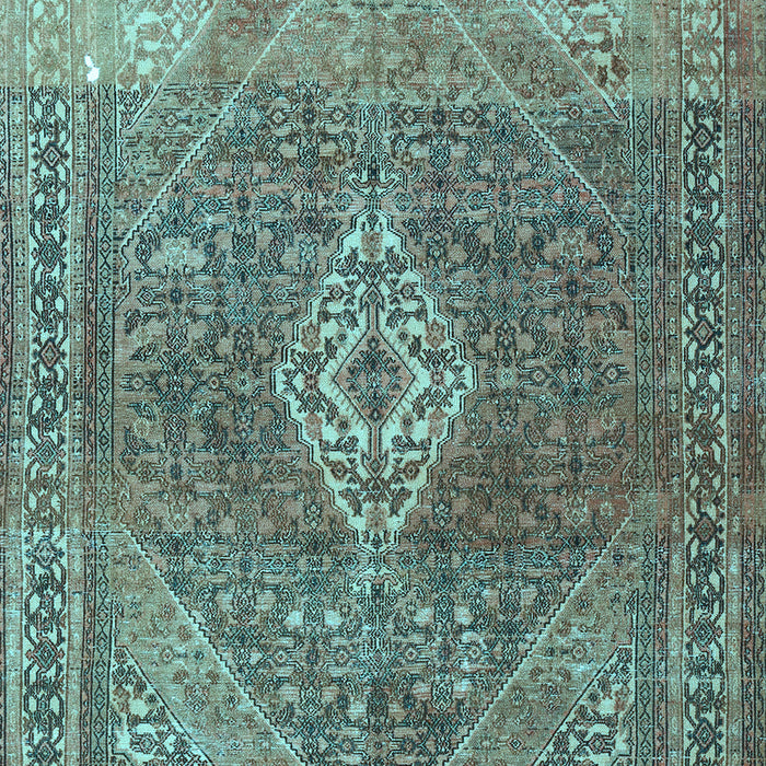 Medallion Light Blue Traditional Rug, tr3861lblu
