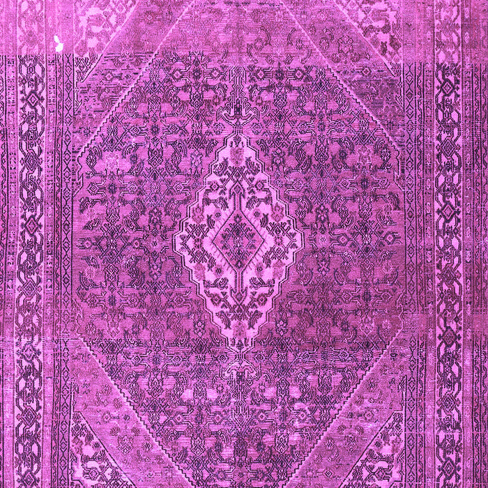 Machine Washable Medallion Purple Traditional Area Rugs, wshtr3861pur