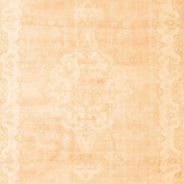 Serging Thickness of Machine Washable Persian Orange Traditional Area Rugs, wshtr3862org