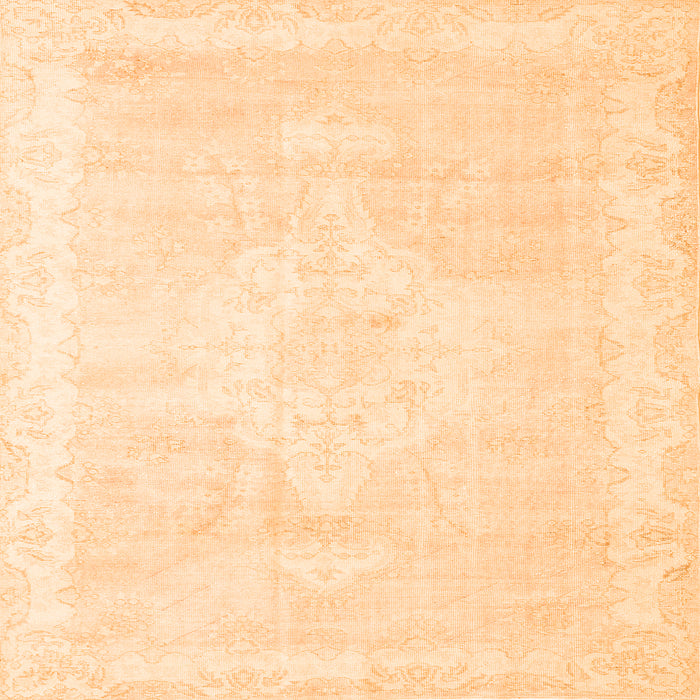 Serging Thickness of Persian Orange Traditional Rug, tr3862org