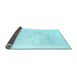 Sideview of Persian Light Blue Traditional Rug, tr3862lblu