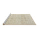 Sideview of Machine Washable Traditional Light Gold Rug, wshtr3863