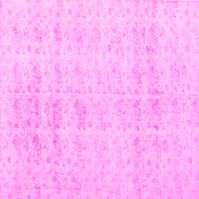 Square Machine Washable Persian Pink Traditional Rug, wshtr3863pnk