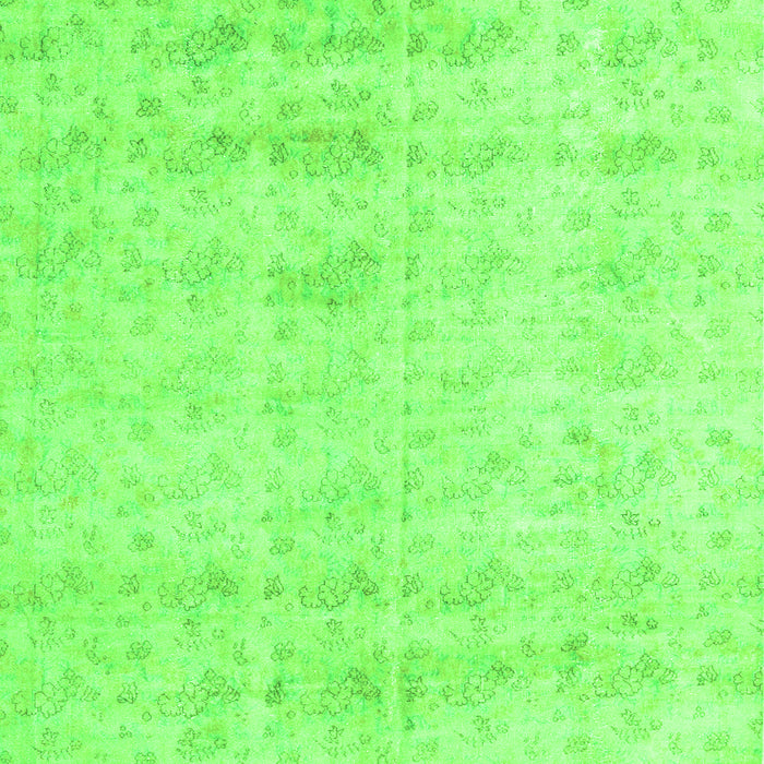 Serging Thickness of Machine Washable Persian Green Traditional Area Rugs, wshtr3863grn