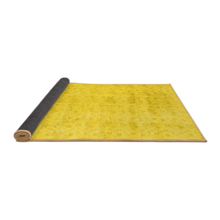 Sideview of Persian Yellow Traditional Rug, tr3863yw