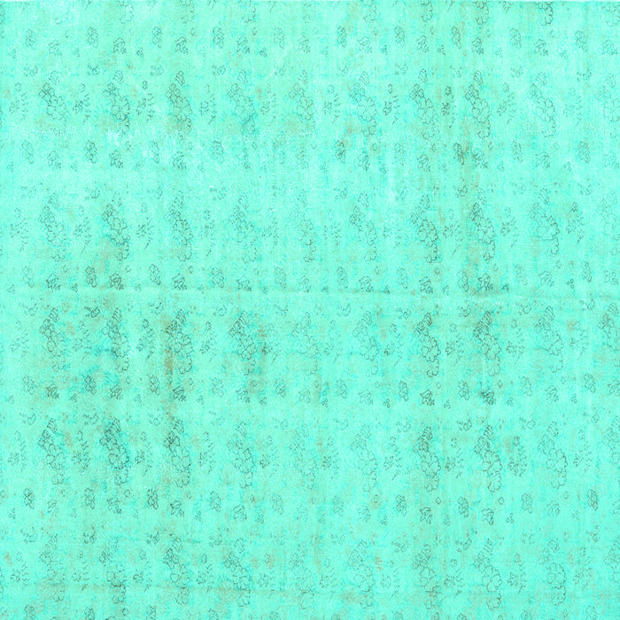 Square Persian Turquoise Traditional Rug, tr3863turq