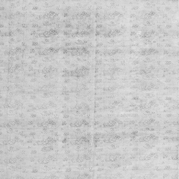 Round Machine Washable Persian Gray Traditional Rug, wshtr3863gry