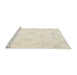 Sideview of Machine Washable Traditional Desert Sand Beige Rug, wshtr3864