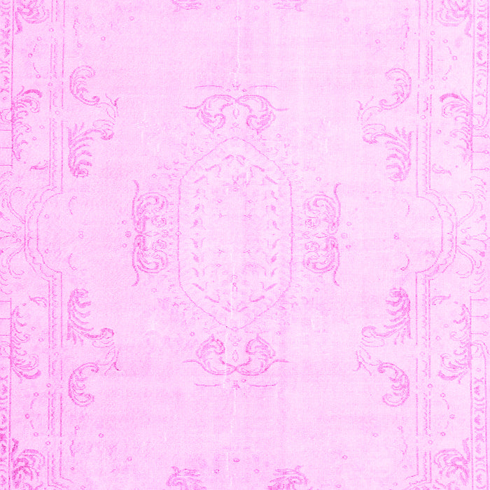 Machine Washable Persian Pink Traditional Rug, wshtr3864pnk