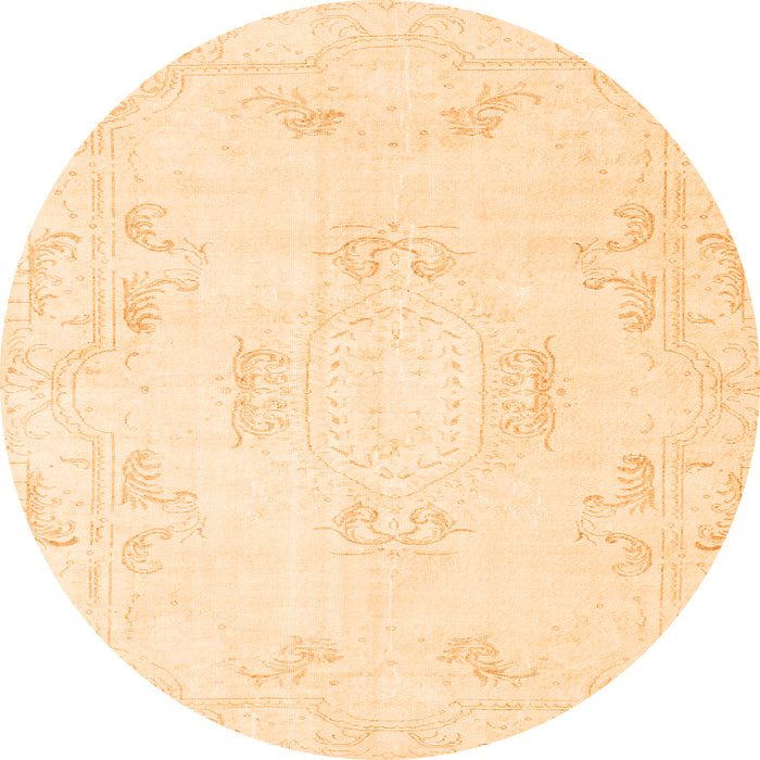 Machine Washable Persian Orange Traditional Area Rugs, wshtr3864org