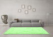 Machine Washable Persian Green Traditional Area Rugs in a Living Room,, wshtr3864grn