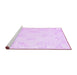 Sideview of Machine Washable Persian Purple Traditional Area Rugs, wshtr3864pur