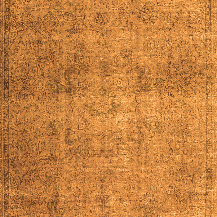 Serging Thickness of Machine Washable Persian Orange Traditional Area Rugs, wshtr3865org