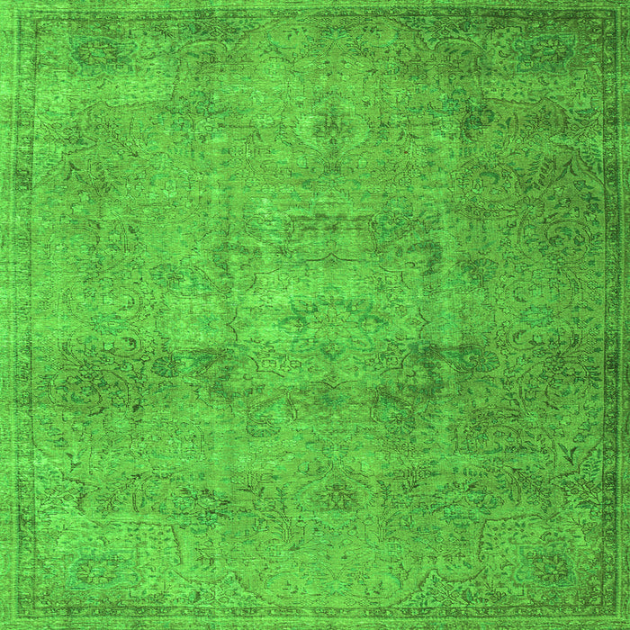 Serging Thickness of Persian Green Traditional Rug, tr3865grn