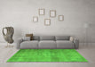 Machine Washable Persian Green Traditional Area Rugs in a Living Room,, wshtr3865grn