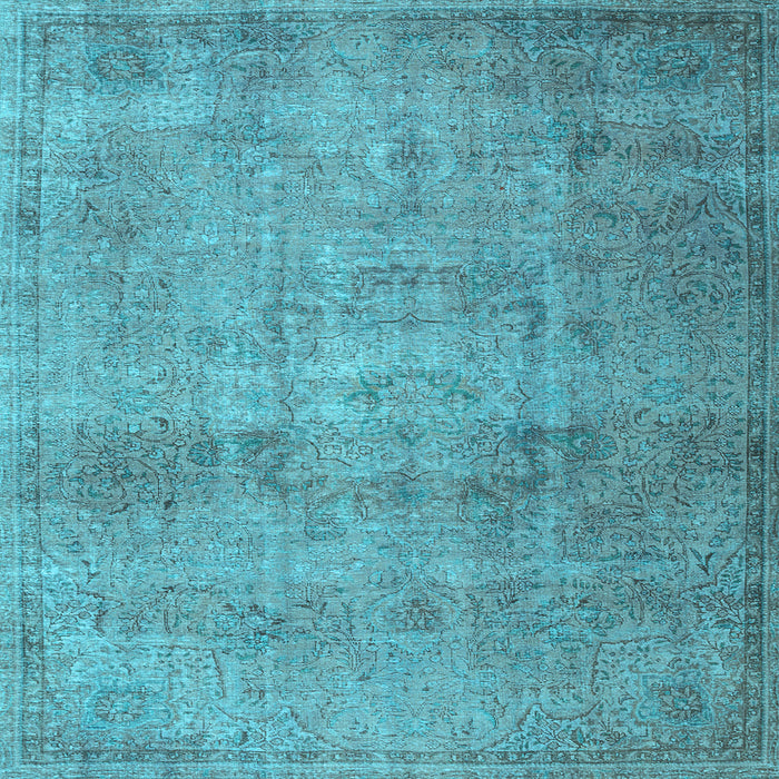 Square Persian Light Blue Traditional Rug, tr3865lblu