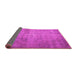 Sideview of Persian Pink Traditional Rug, tr3865pnk