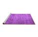 Sideview of Machine Washable Persian Purple Traditional Area Rugs, wshtr3865pur