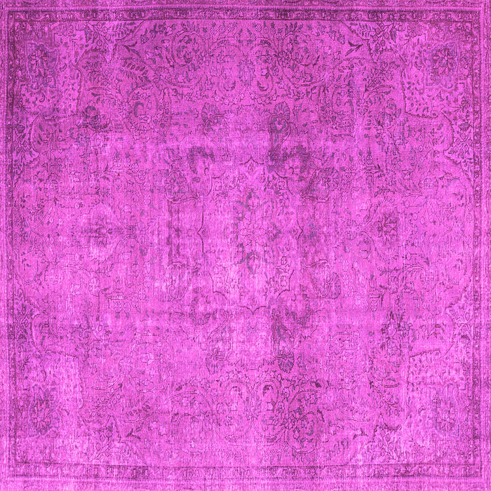 Square Persian Pink Traditional Rug, tr3865pnk