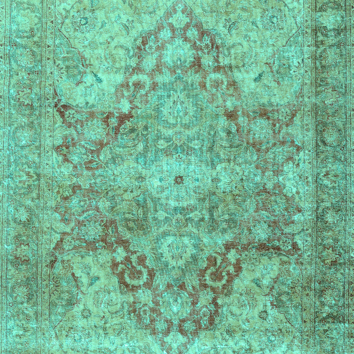 Machine Washable Persian Turquoise Traditional Area Rugs, wshtr3866turq