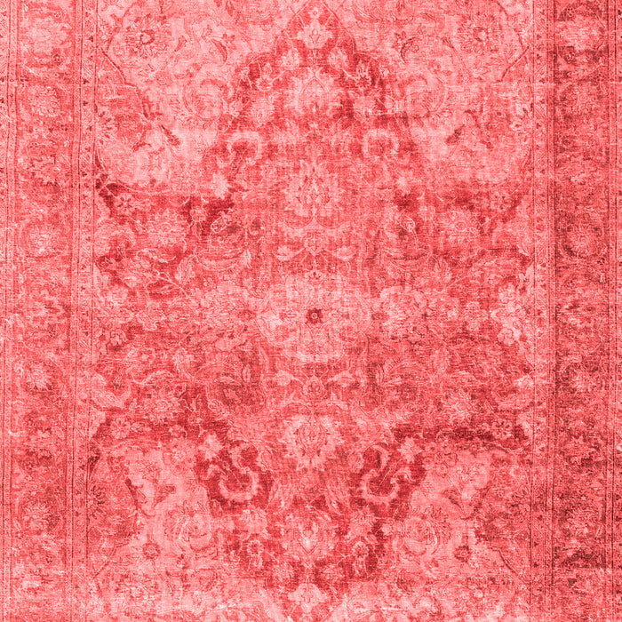 Machine Washable Persian Red Traditional Rug, wshtr3866red