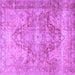 Square Persian Purple Traditional Rug, tr3866pur