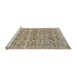 Sideview of Machine Washable Traditional Dark Almond Brown Rug, wshtr3867