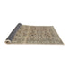 Sideview of Traditional Dark Almond Brown Persian Rug, tr3867