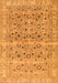 Serging Thickness of Machine Washable Persian Orange Traditional Area Rugs, wshtr3867org