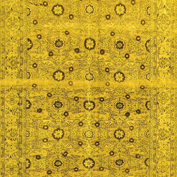 Machine Washable Persian Yellow Traditional Rug, wshtr3867yw