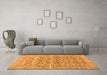 Machine Washable Persian Orange Traditional Area Rugs in a Living Room, wshtr3867org