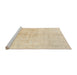 Sideview of Machine Washable Traditional Khaki Gold Rug, wshtr3868