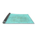 Sideview of Persian Light Blue Traditional Rug, tr3868lblu