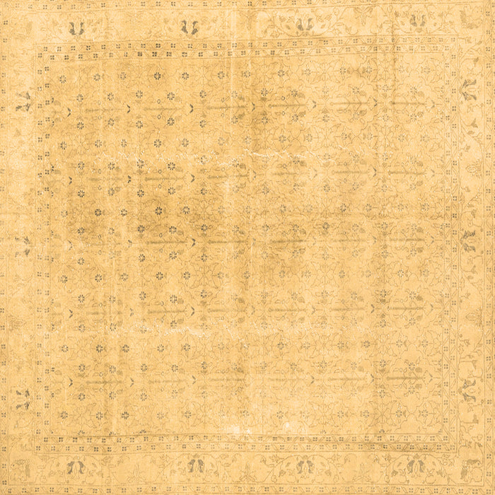 Square Persian Brown Traditional Rug, tr3868brn