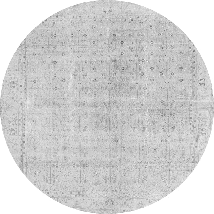 Square Persian Gray Traditional Rug, tr3868gry